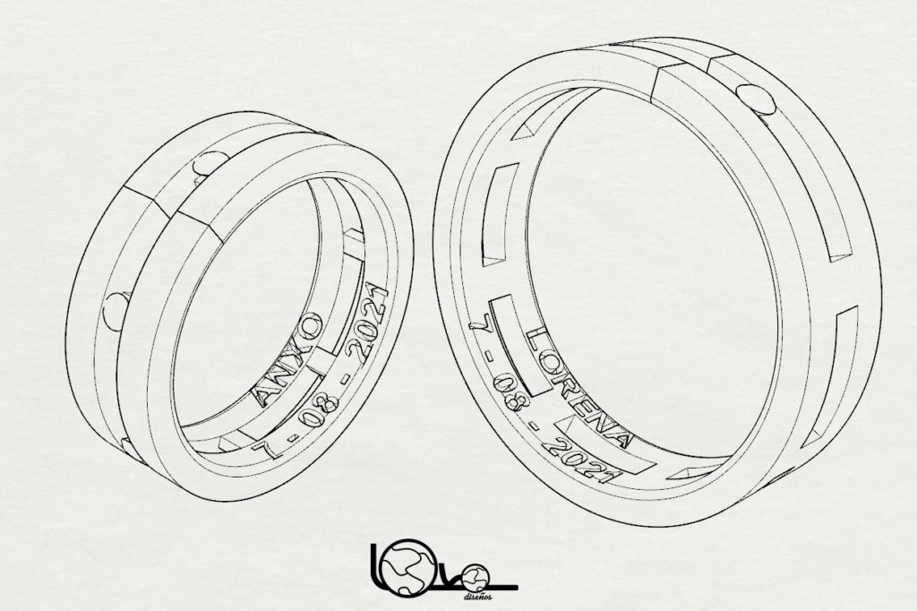Alianzas-boda-Lorena-Anxo-1- Loló Diseños 